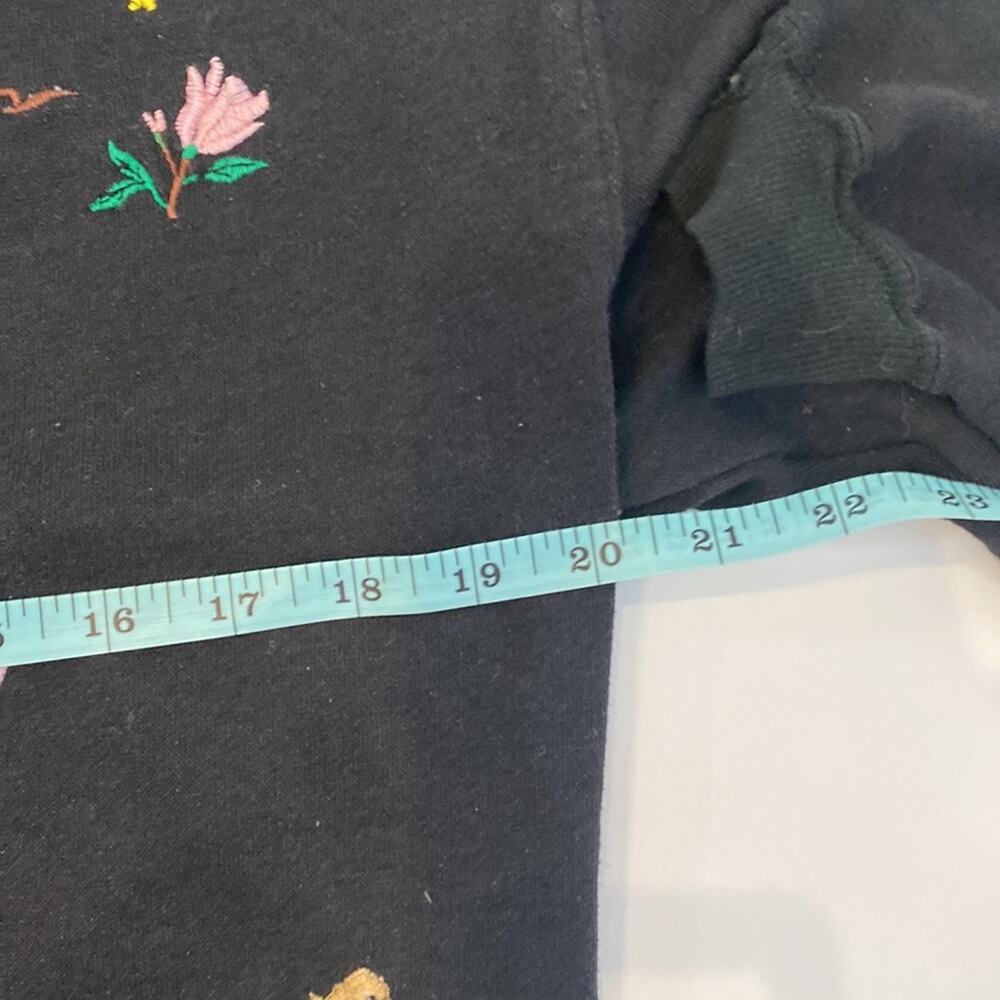 Flashlights Vintage Embroidered Knit Mock Neck Sweater Women’s Unique Sz Lg - Picture 14 of 14